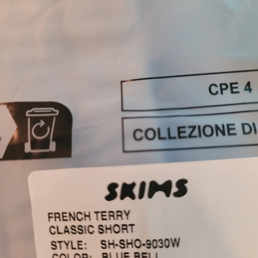 SKIMS French Terry Classic Shorts in Bluebell Sz S - Picture 4 of 4